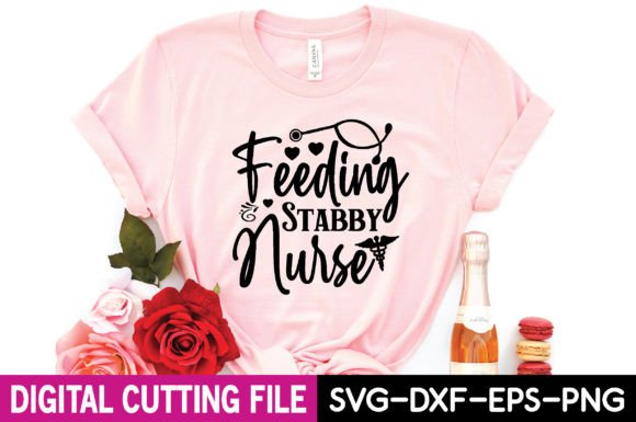 Feeding Stabby Nurse Svg Graphics for T-Shirt Designs