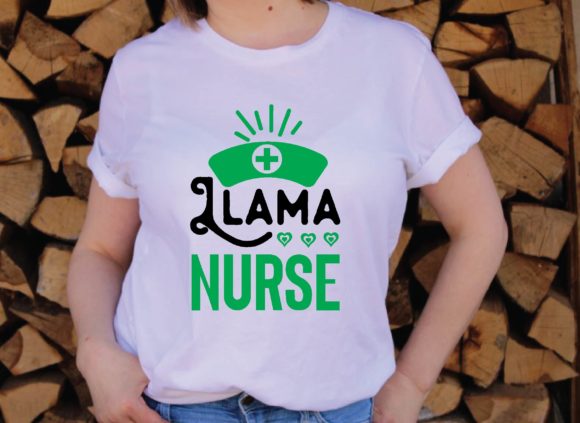 Llama Nurse Svg Design Graphics
