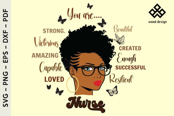Melanin Nurse SVG Black Woman SVG
