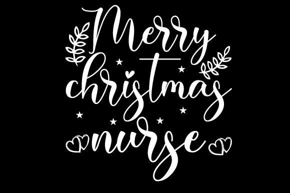 Merry Christmas Nurse SVG Design for Graphics and Print Templates