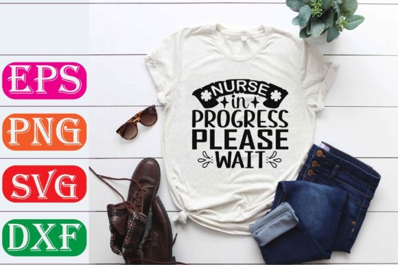 Nurse SVG Design. Nurse in Progress Plea