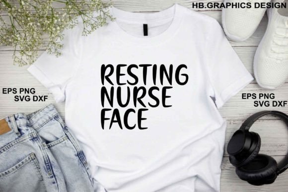 Nurse Svg Design. Resting Nurse Face Graphics