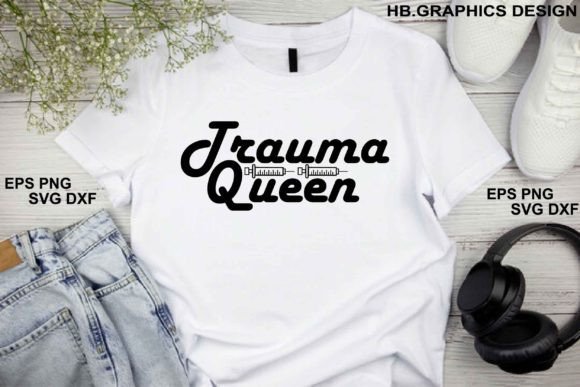 Nurse SVG Design. Trauma Queen