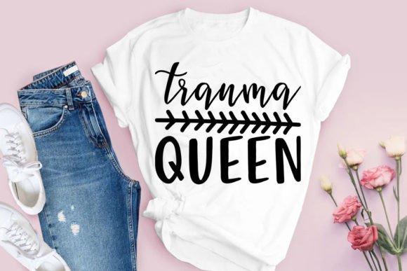 Nurse SVG Design, Trauma Queen Graphics