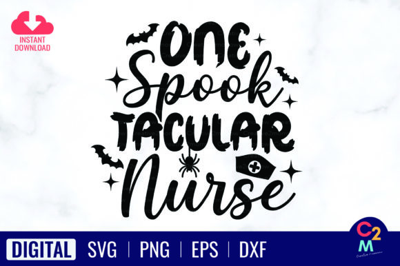 One Spooktacular Nurse SVG for Graphics & T-Shirt Designs