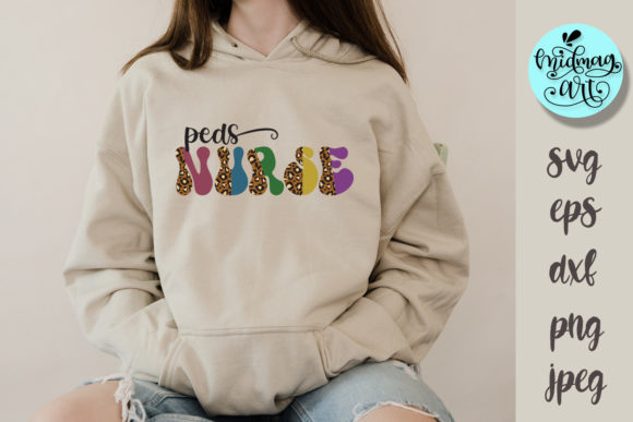 Peds Nurse Svg, Nurse Cut File