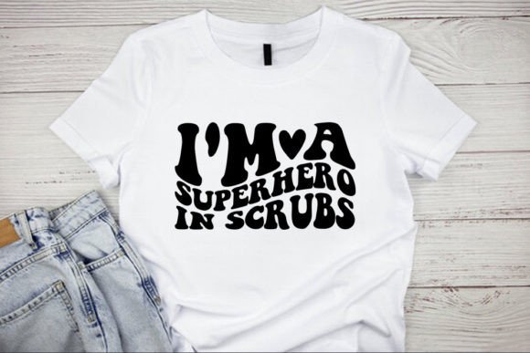 Retro Nurse SVG Design, I'm a Superhero