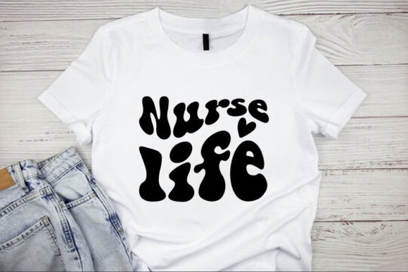 Retro Nurse SVG Design, Nurse Life Graphics