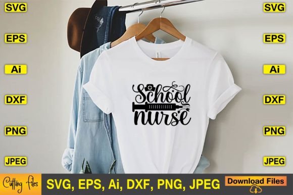 School Nurse SVG T-shirt Design Files