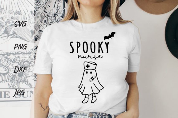 Spooky Nurse Svg for Halloween Graphics
